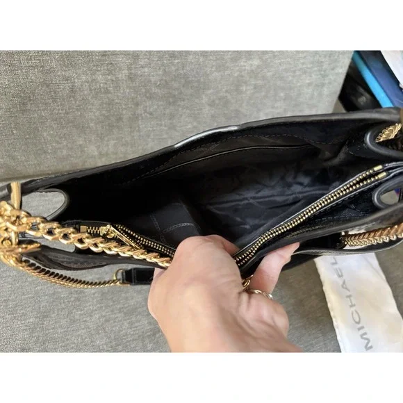 MICHAEL KORS Whitney Signature Small Logo Brown Purse, Wallet, Dustbag MSRP $457